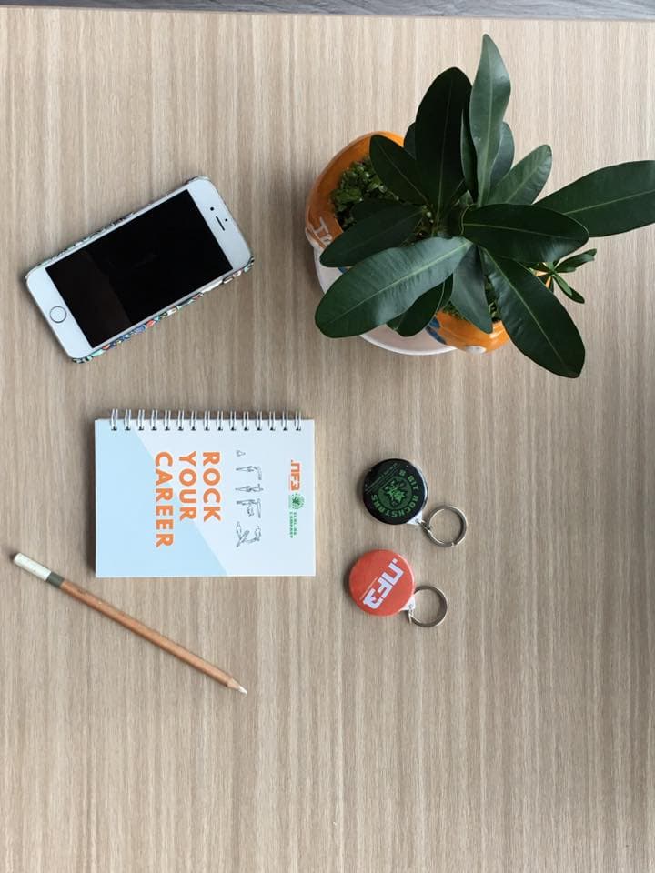 Gradion Branded Merchandise Desk Flat Lay