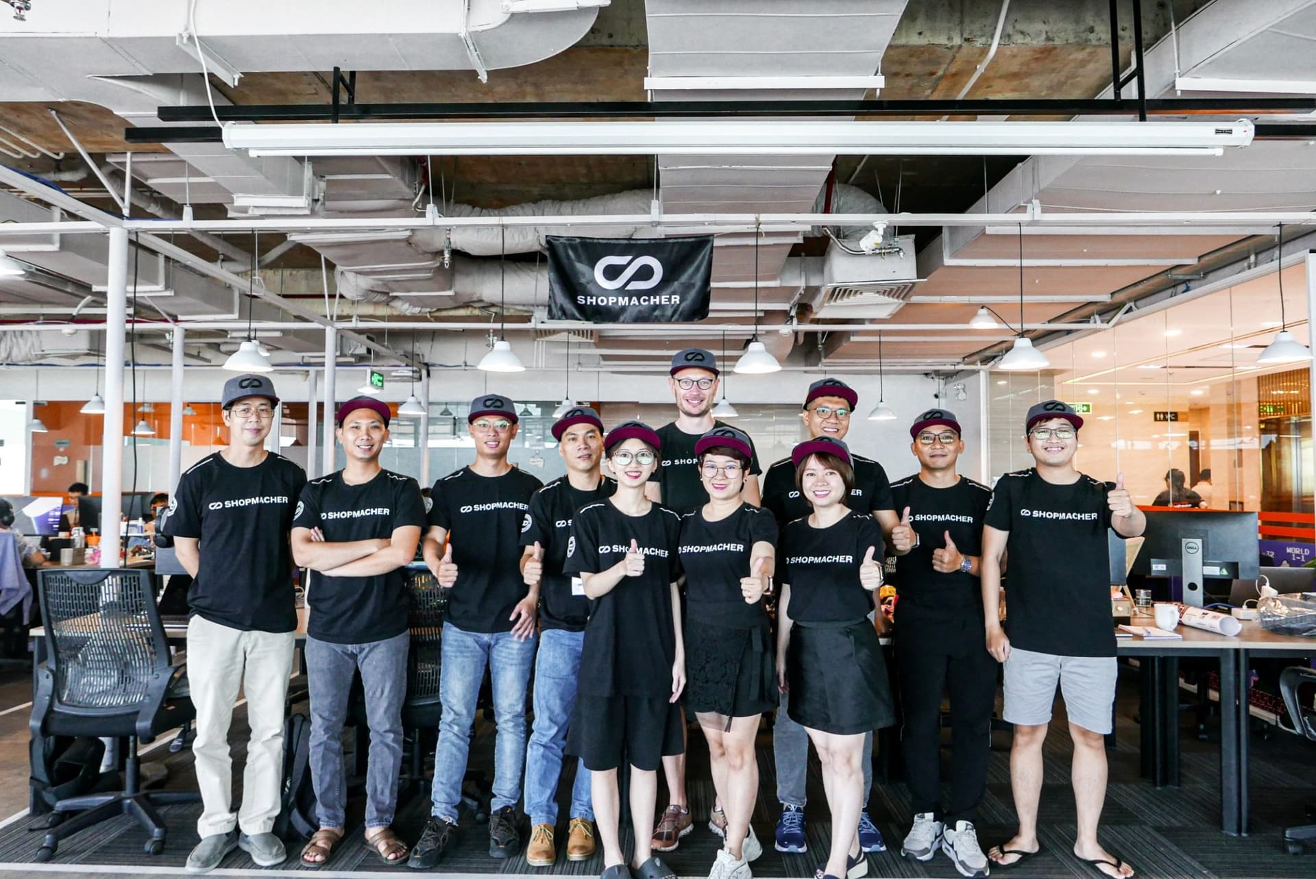 Gradion client Shopmacher team at Vietnam office