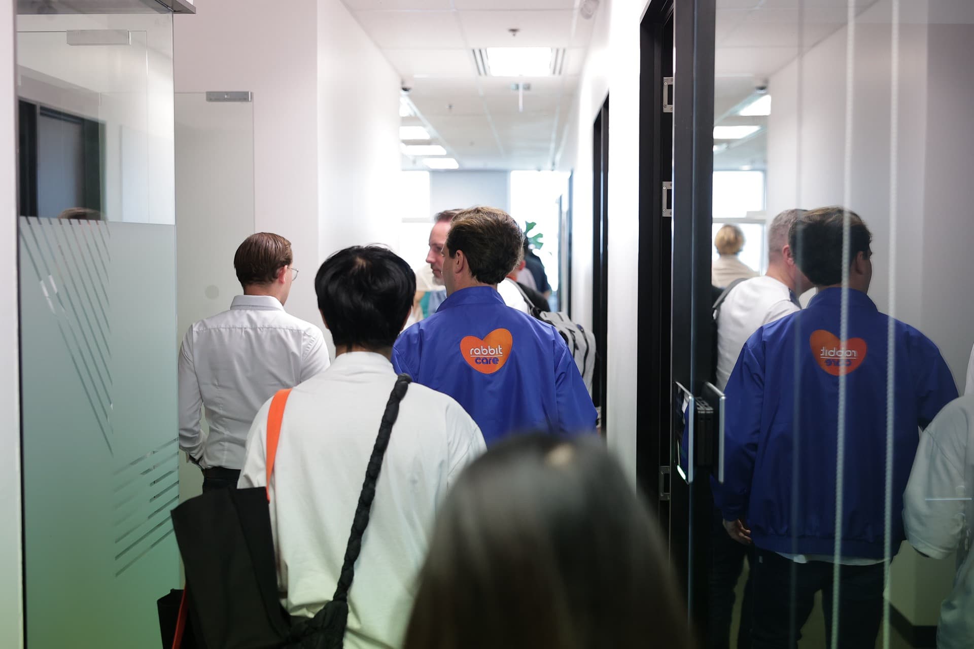 Gradion Client Visit Rabbit Care Office Corridor