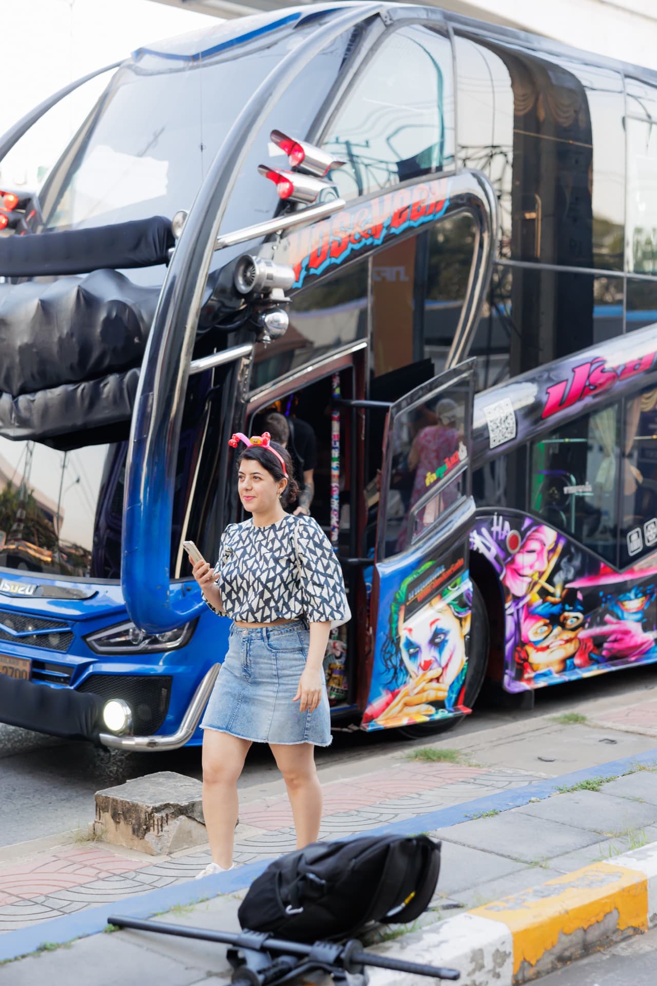 Gradion Employee Touring Colorful Transport Bus