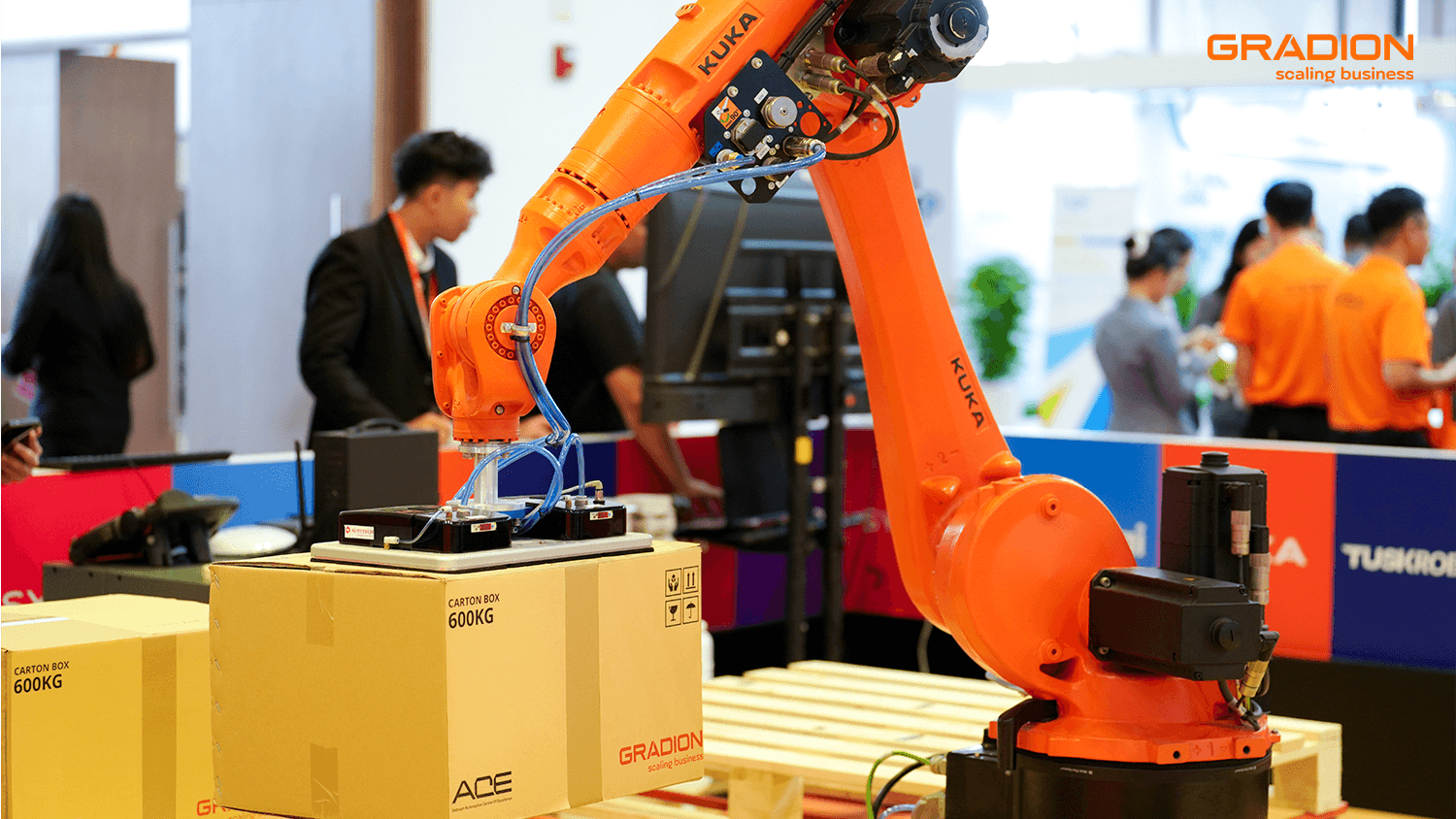 Gradion Kuka Robot Automation Demo Trade Show
