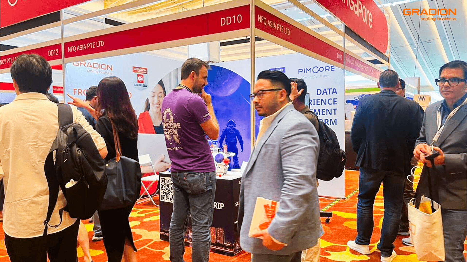 Gradion Nfq Singapore Fintech Festival Booth Pimcore
