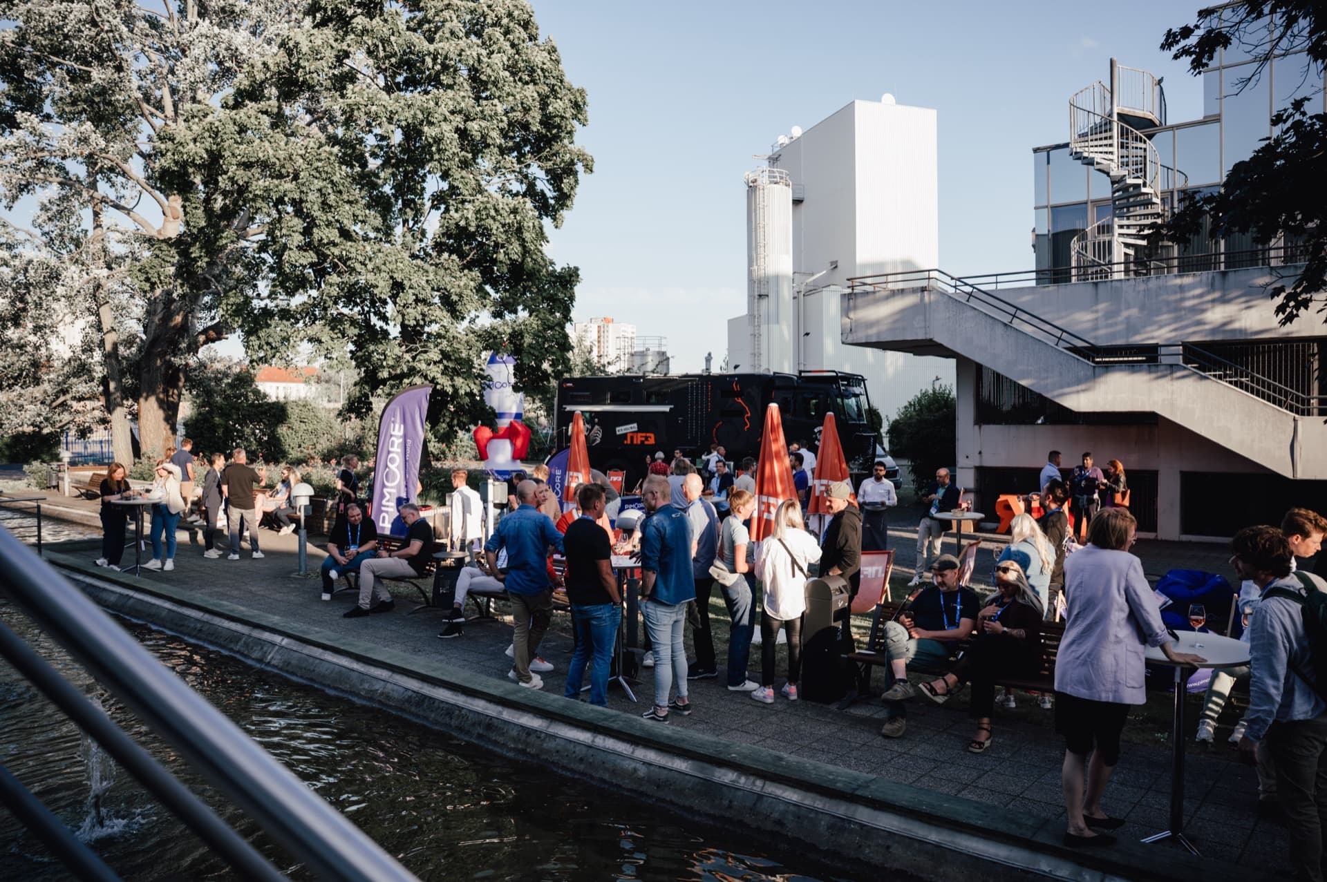 Gradion Outdoor Tech Event Networking Riverside