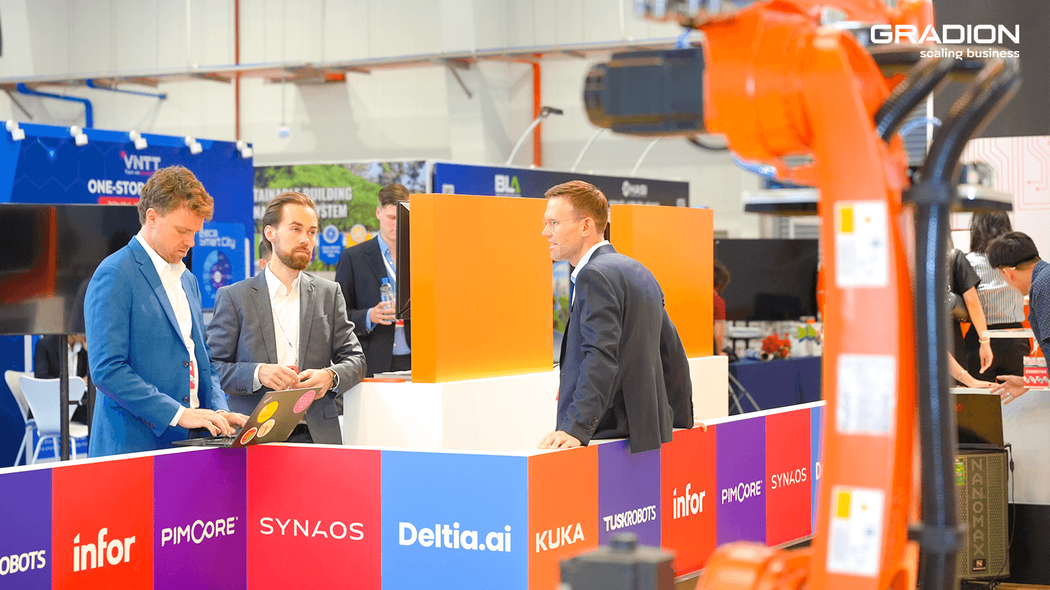 Gradion Trade Show Booth Partner Networking