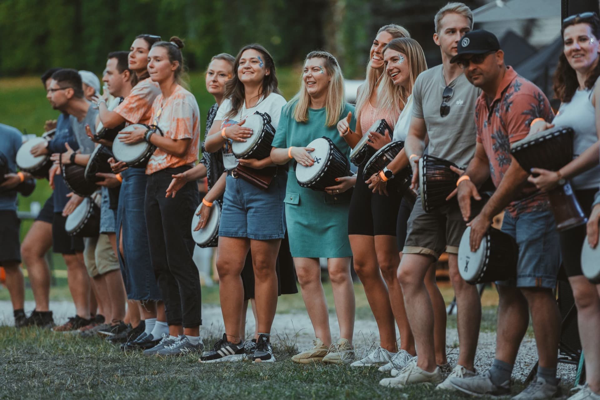 Nfq Alpine Company Retreat Drumming Activity