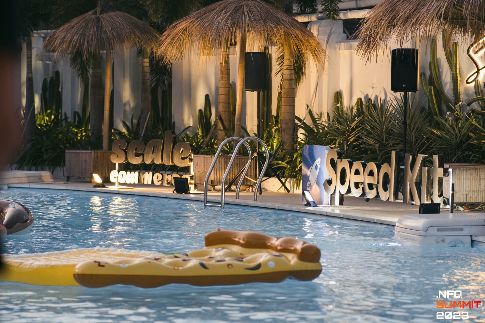 Nfq Summit 2023 Pool Party Scale Commerce Speedkit Neon Sign