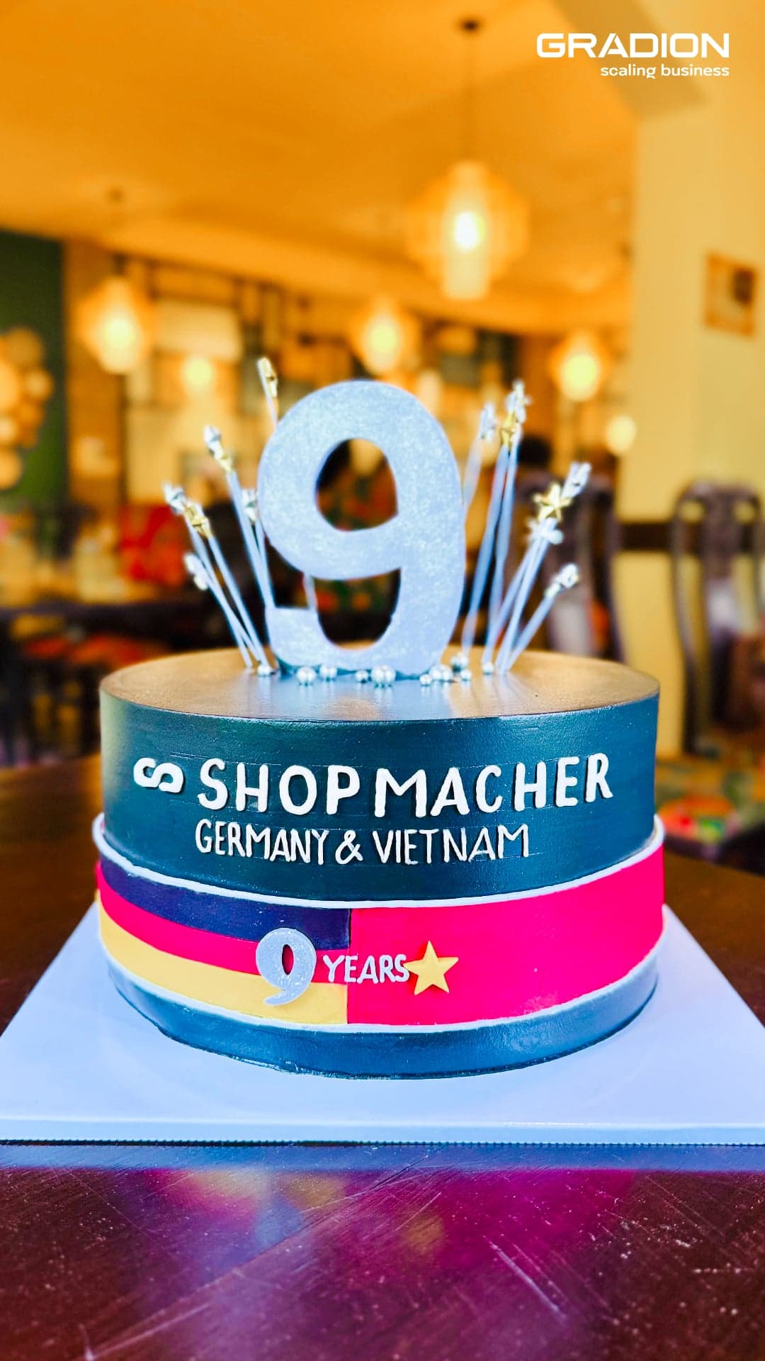 Shopmacher Germany Vietnam 9 Years Anniversary Cake