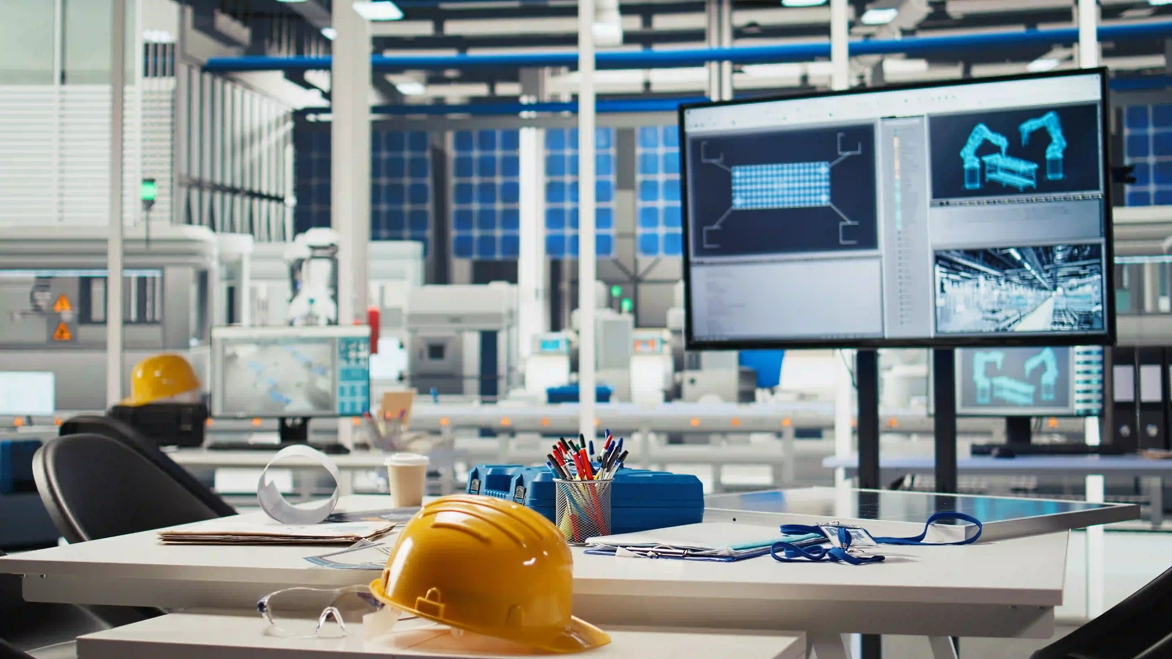 display-empty-photovoltaics-factory-monitoring-system-performance